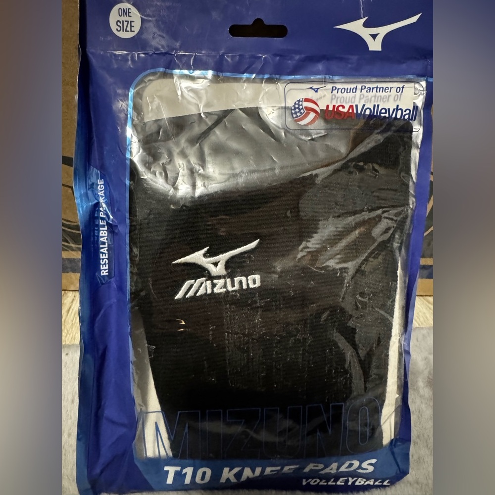Mizuno T10 Knee Volleyball Pads - One Size - Black